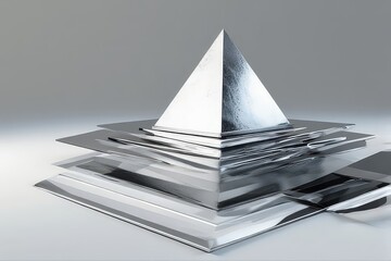 Abstract Geometric Pyramid