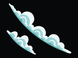 White Cloud Texture Background Illustration
