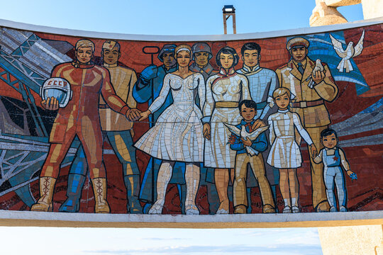 Zaisan Memorial, a memorial in Khan Uul, Ulaanbaatar, Mongolia that honors allied Mongolian and Soviet soldiers killed in World War II