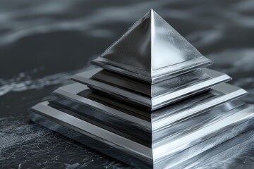 Abstract Geometric Pyramid