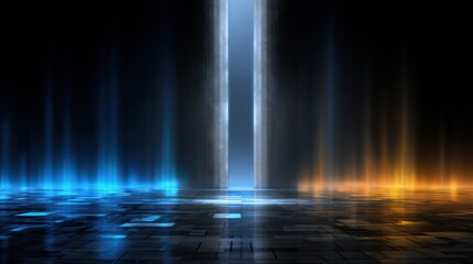 Abstract neon light design