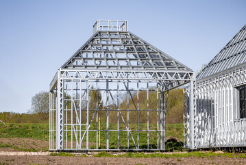 Light gauge steel framing system used for house construction. Wall to be clad with fibre cement...