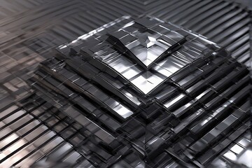 Abstract Geometric Pyramid