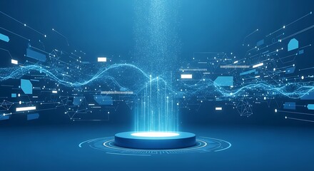 Abstract Futuristic Technology Background.