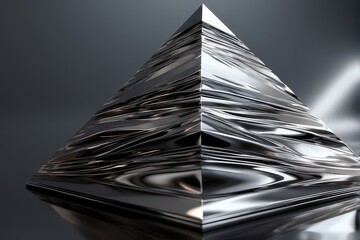 Abstract Geometric Pyramid