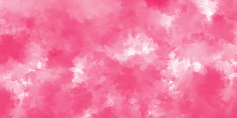Pink watercolor background with vibrant artistic paint texture. Hand-drawn texture with vivid artistic paint style. For posters, invitations, social media, and digital art.