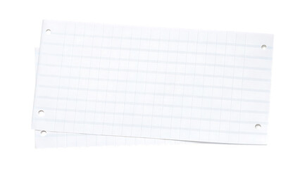 sheet of paper on white