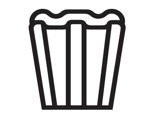 Elegant Entertainment Icon in Clean Modern Minimal Vector Line Illustration Style