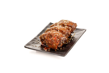 Spicy Shuangliu Rabbit Head Cold Dish Chinese Cuisine Traditional Appetizer with Sesame Seeds