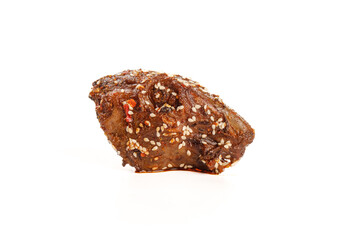 Spicy Marinated Rabbit Head Traditional Chinese Shuangliu Cuisine with Sesame Seeds
