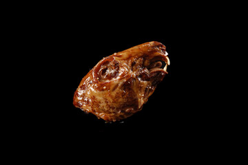 Shuangliu Style Braised Rabbit Head Chinese Delicacy Traditional Spicy Marinated Meat Dish