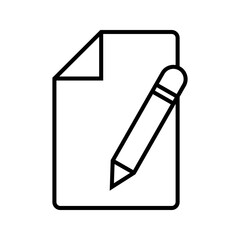 sign documen icon vector consept