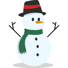 Christmas Snowman Character