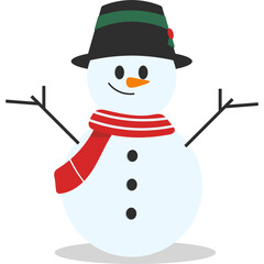 Christmas Snowman Character