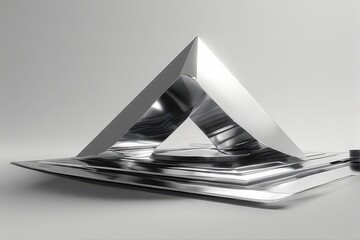 Abstract Geometric Pyramid