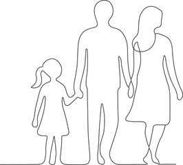 vector illustration of a family