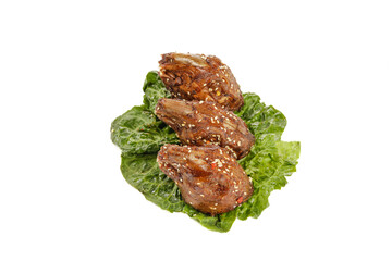 Spicy Chinese Rabbit Head Dish Shuangliu Style Traditional Sichuan Cuisine with Lettuce