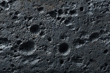 Rough Volcanic Rock: A close-up view reveals the raw, weathered texture of a volcanic rock, showcasing its dark gray color, irregular surface, and captivating geological patterns.