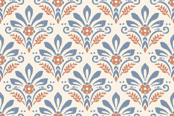 Ethnic abstract ikat fabric artwork with seamless patterns, combining tribal, indigenous and Mexican embroidery with Aztec geometric motifs. Ideal for rugs, wallpapers, throws, fabrics and clothing.