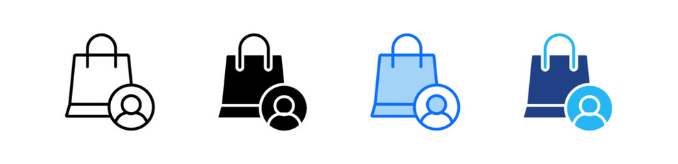 Consumer Behaviour Icon Set Multiple Style Collection