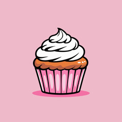 cupcake vector illustration