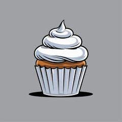 cupcake vector illustration