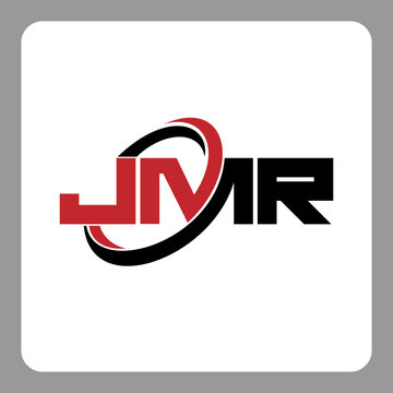 jmr logo. jmr letter. jmr letter logo design. Initials jmr logo linked with circle and uppercase monogram logo. Modern Red and Black Initials Logo for Corporate, jmr typography for technology,