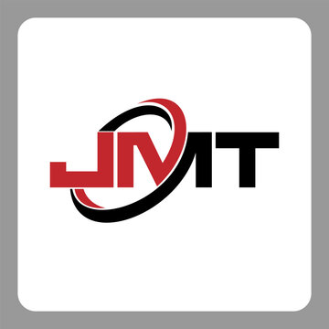 jmt logo. jmt letter. jmt letter logo design. Initials jmt logo linked with circle and uppercase monogram logo. Modern Red and Black Initials Logo for Corporate, jmt typography for technology,