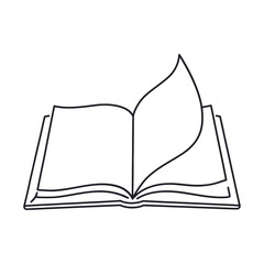 Open book with turning page invites exploration and discovery of captivating narratives and new knowledge