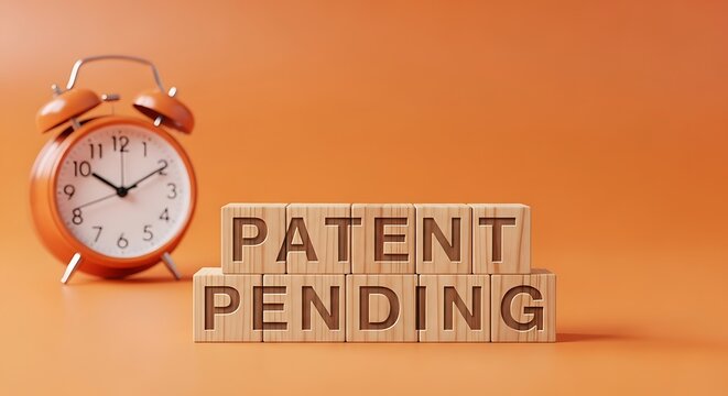 Conceptual photo demonstrating the application time for a patent pending