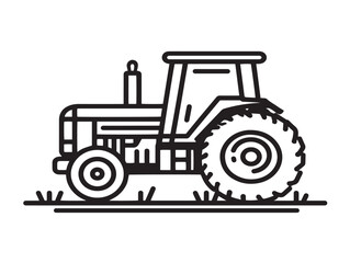 Elegant Farm Equipment Icon in Minimalist Vector Illustration Style