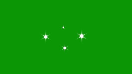 Sky stars, white cartoon, flat, vector, doodle style stars, twinkling retro vector stars and starry night sky, looping animation. Twinkling stars in green sky, starry, starry 4k animation - Powered by Adobe