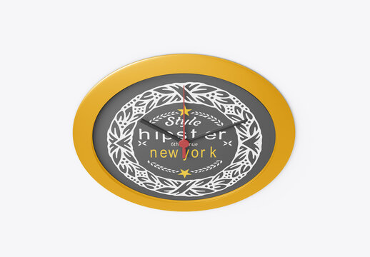 Wall Clock Mockup