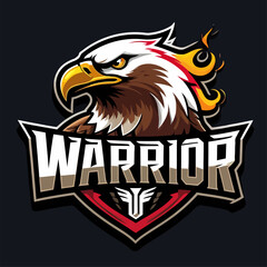 electronic game eagle logo vector illustration