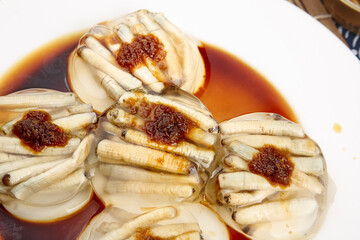 Xiamen Razor Clams in Soy Broth - Chinese Seafood Specialty Dish