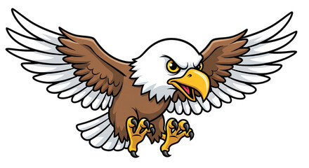 Fototapeta premium eagle with wings and shield