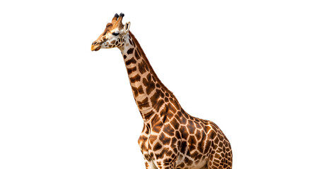 giraffe isolated on white