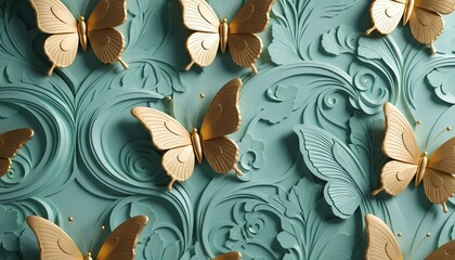 Mint Symmetry Wallpaper