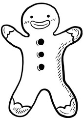 Christmas gingerbread man