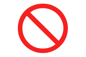 No parking and do not enter 3D forbidden sign illustration