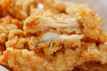 Crispy Fried Pork Rinds Snack Food with Golden Crunchy Coating
