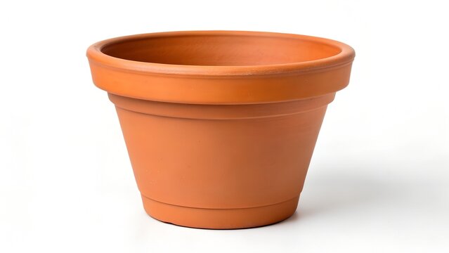 clay pot isolated on white - Powered by Adobe