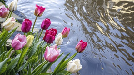 Nature&rsquo;s Flower Beauty: Isolated Tulips, Bright Petals & Colorful Spring/Summer Floral Views