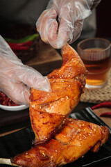 Sichuan Style Smoked Rabbit Legs Chinese Cuisine Traditional Dishes