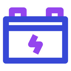 transportation twotone icon set