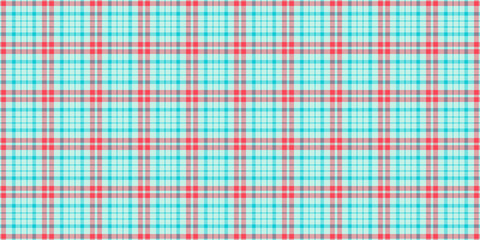 Classic plaid pattern in turquoise and red. A versatile textile design perfect for backgrounds, crafts, or fashionrelated projects. Repeating, colorful, seamless.