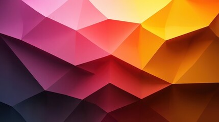 Fototapeta premium Abstract low poly background with colorful gradient polygonal shapes