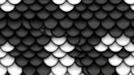 Monochrome Harmony, A Seamless Texture of Interlocking Scales
