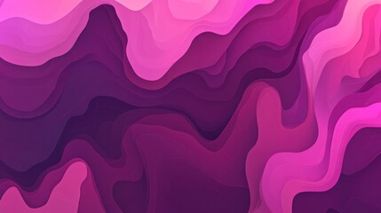 Abstract Vibrant Layers in Shades of Pink and Purple Illustration