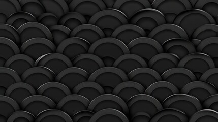 Elegant Black Circular Pattern, A Modern and Sophisticated Design